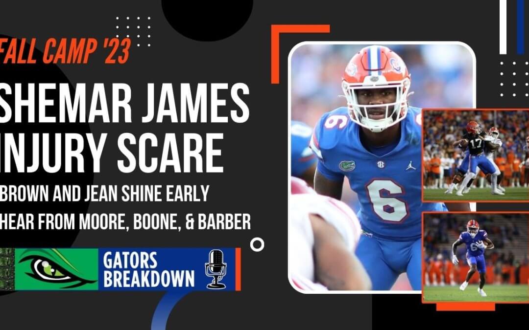 Injury scare for Shemar James | Max Brown and Andy Jean shine early | More camp updates