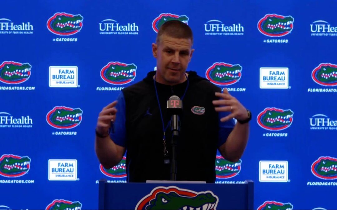 Billy Napier discusses the Florida Gators opening spring football practice